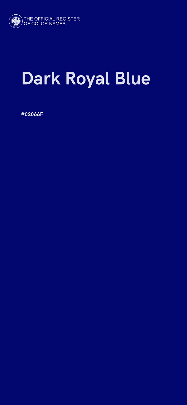 #02066F - Dark Royal Blue color image
