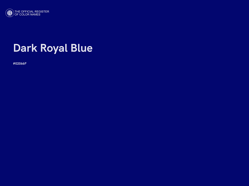 #02066F - Dark Royal Blue color image