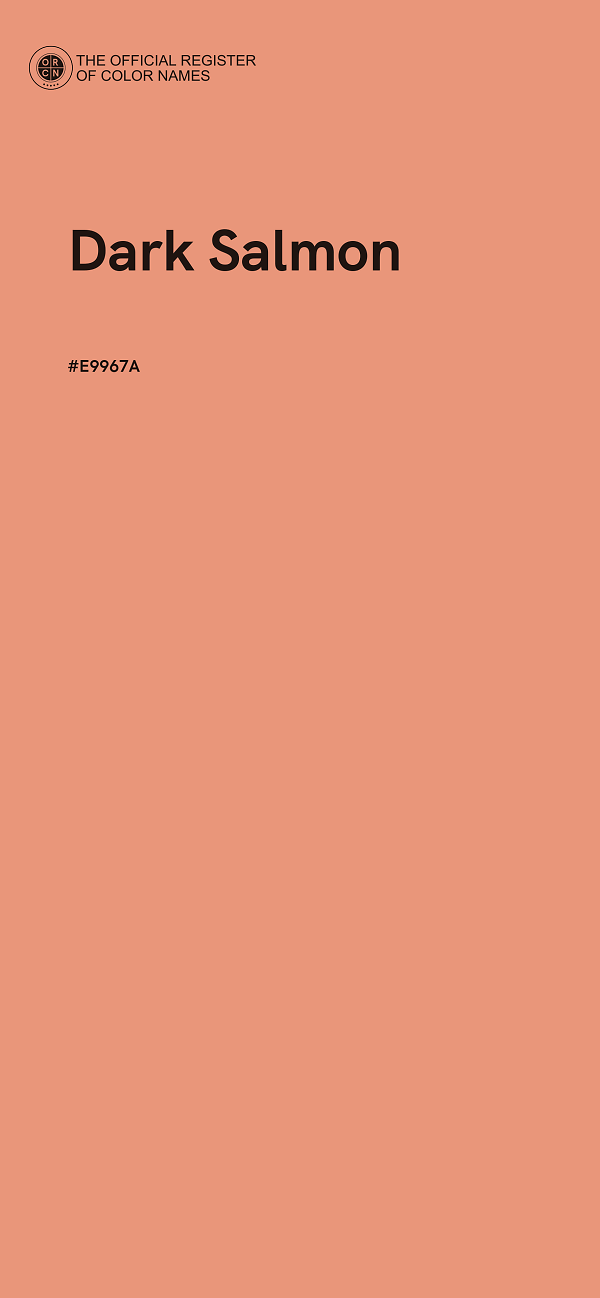 #E9967A - Dark Salmon color image