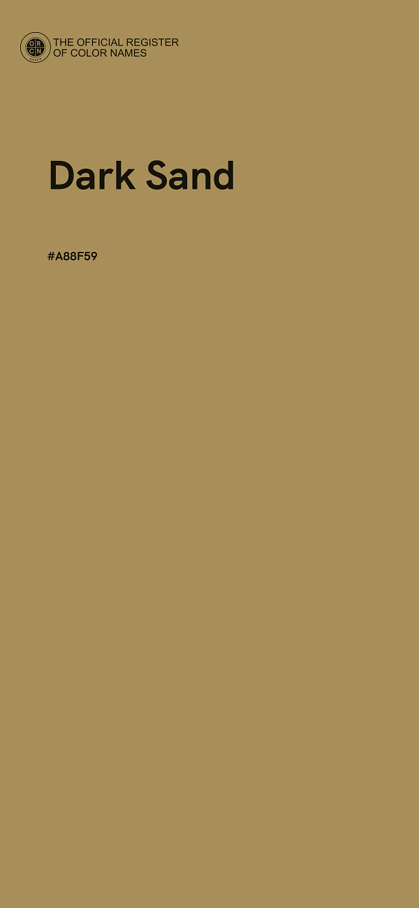 #A88F59 - Dark Sand color image