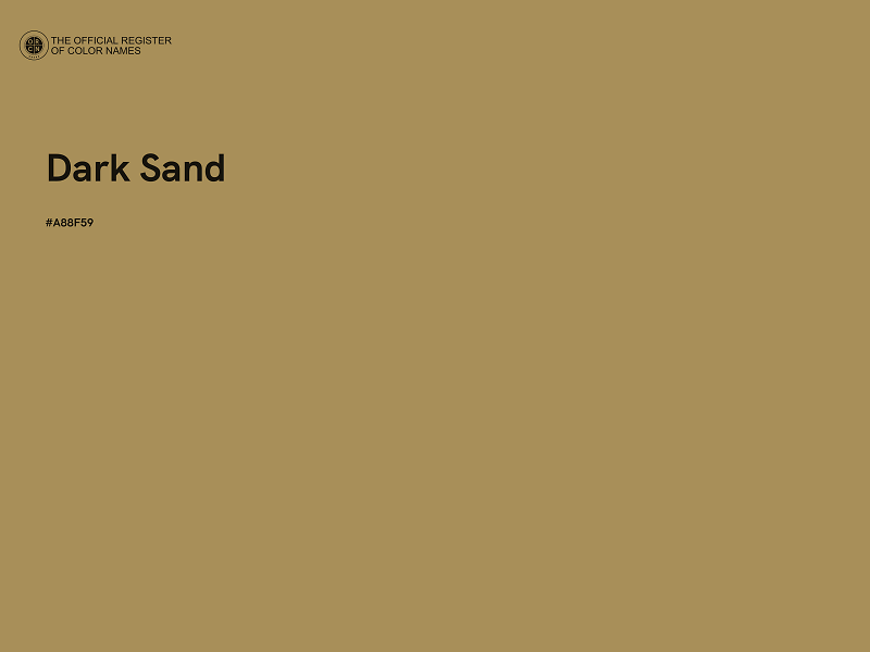 #A88F59 - Dark Sand color image