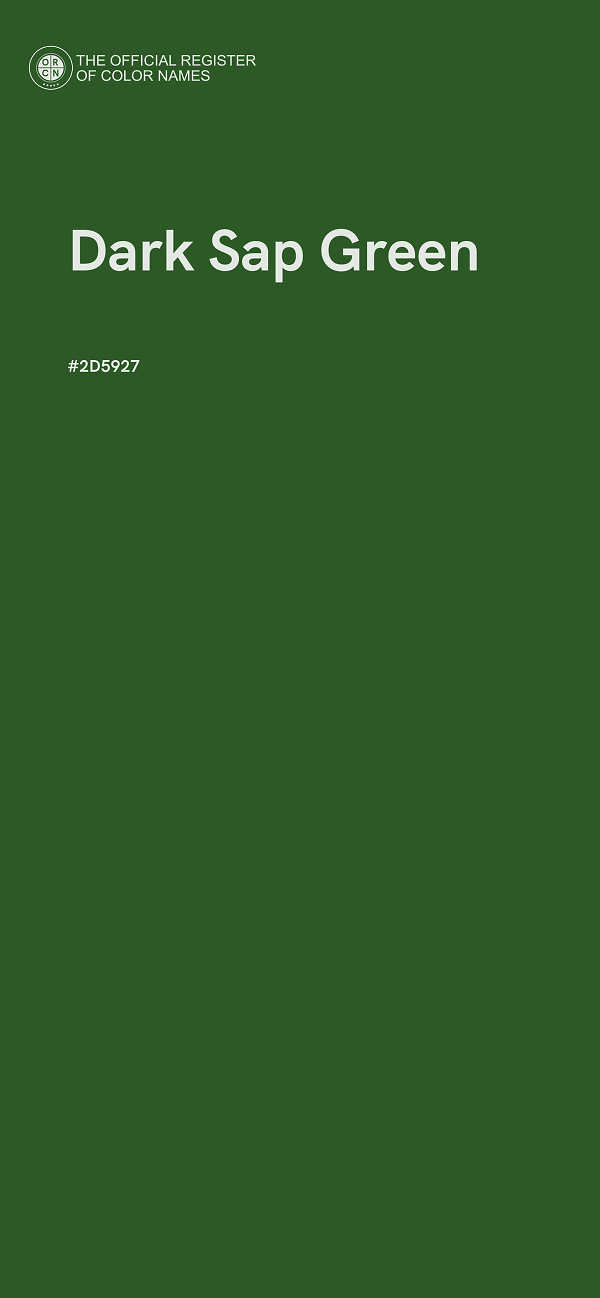 #2D5927 - Dark Sap Green color image