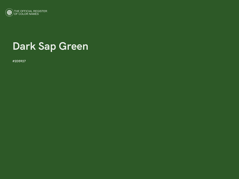 #2D5927 - Dark Sap Green color image