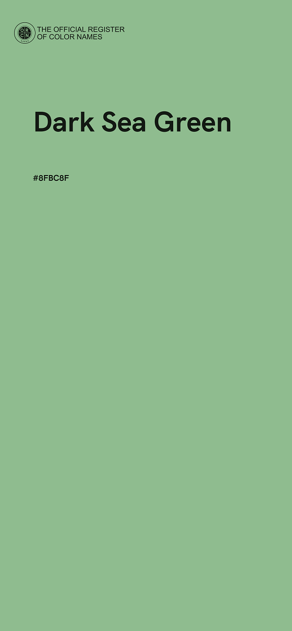 #8FBC8F - Dark Sea Green color image