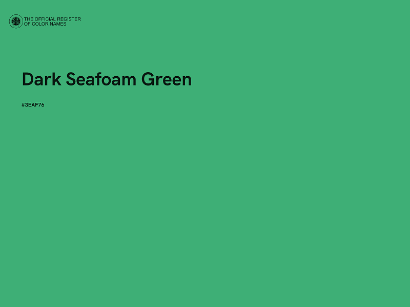 #3EAF76 - Dark Seafoam Green color image