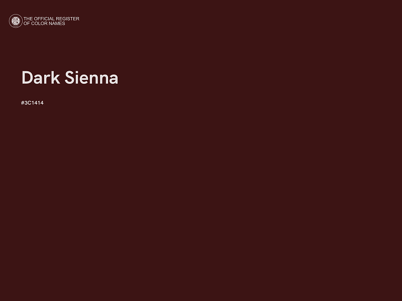 #3C1414 - Dark Sienna color image