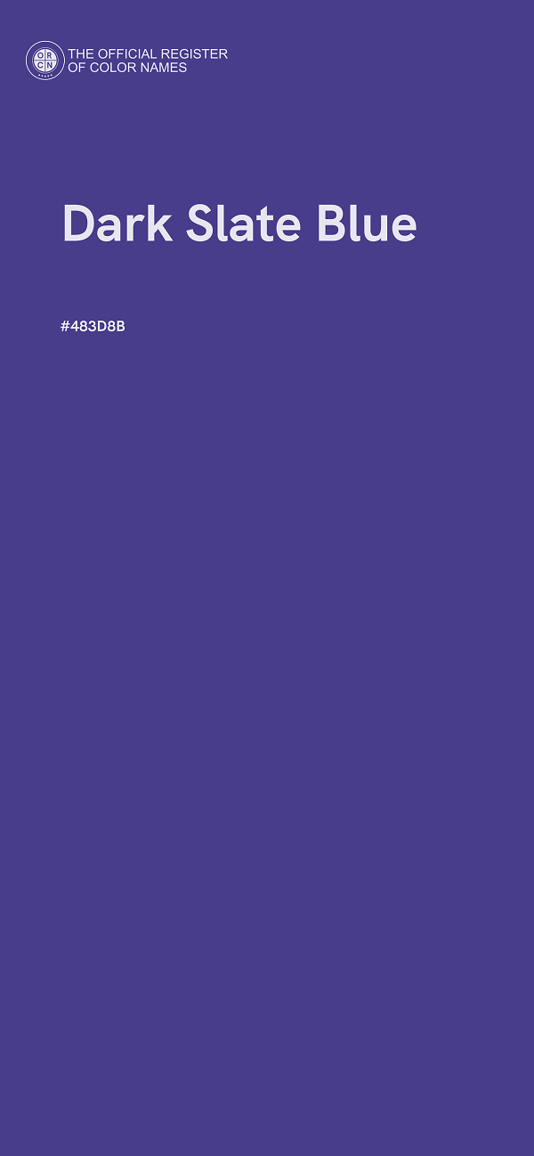 #483D8B - Dark Slate Blue color image
