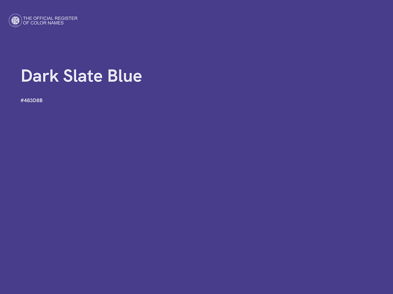 #483D8B - Dark Slate Blue color image
