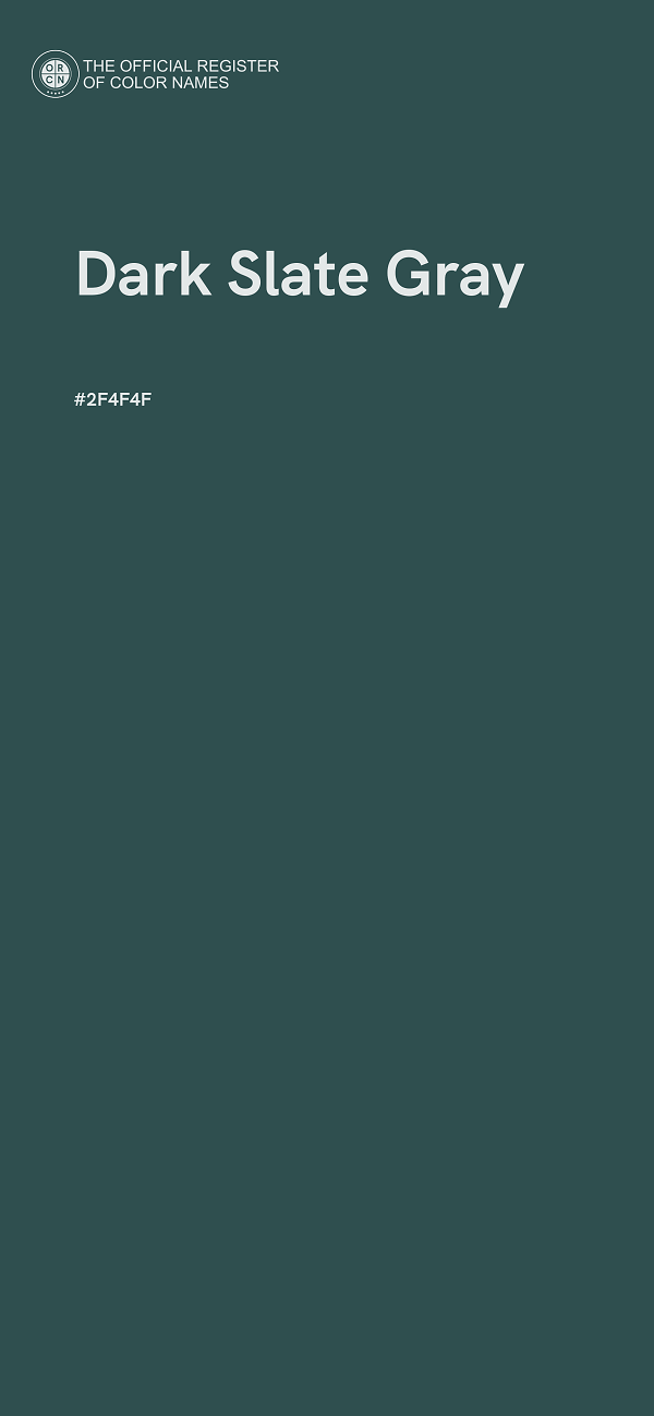 #2F4F4F - Dark Slate Gray color image