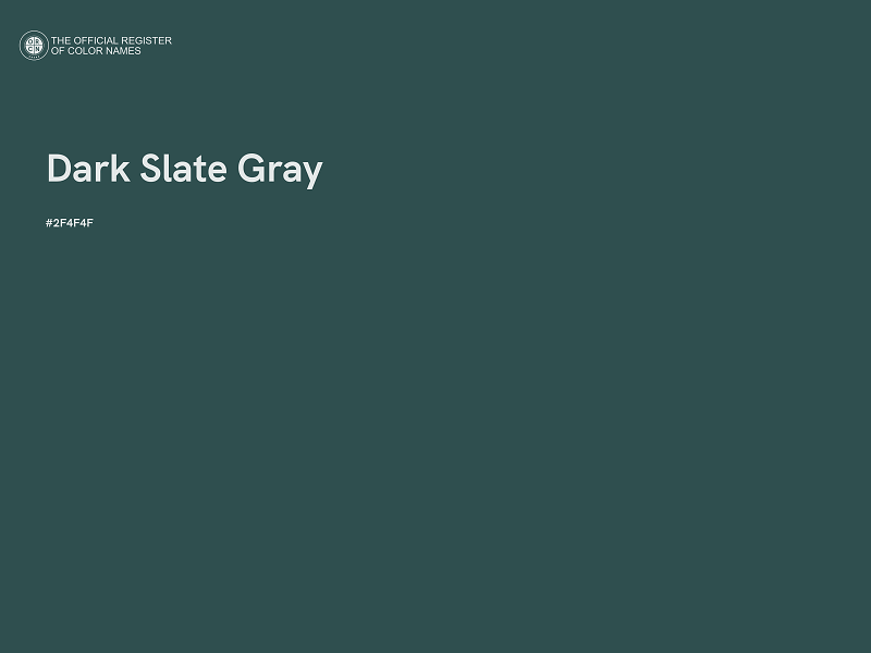#2F4F4F - Dark Slate Gray color image