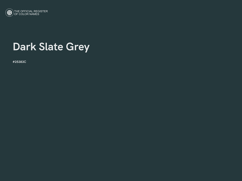 #25383C - Dark Slate Grey color image