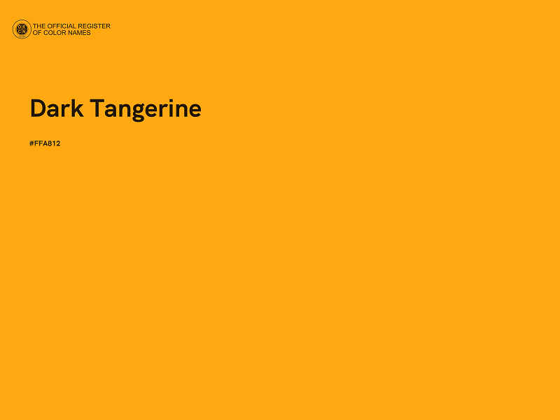 #FFA812 - Dark Tangerine color image