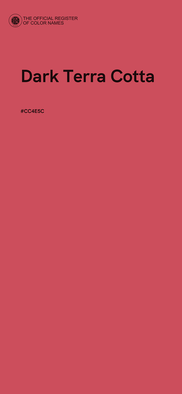#CC4E5C - Dark Terra Cotta color image