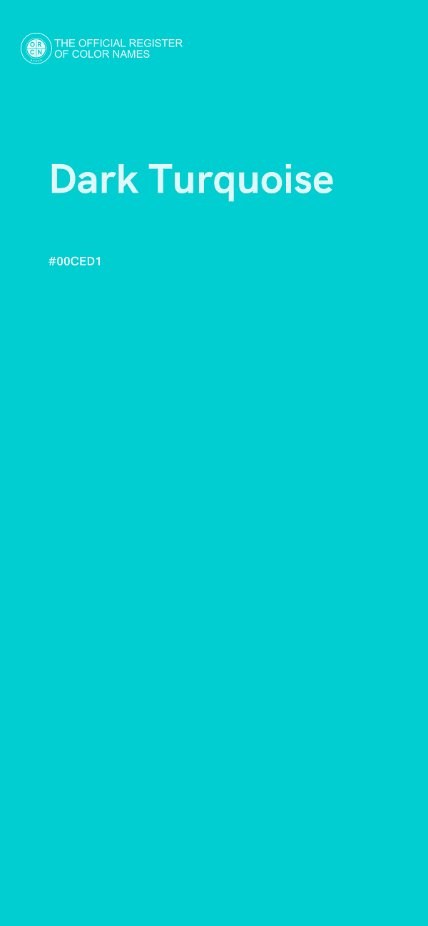 #00CED1 - Dark Turquoise color image