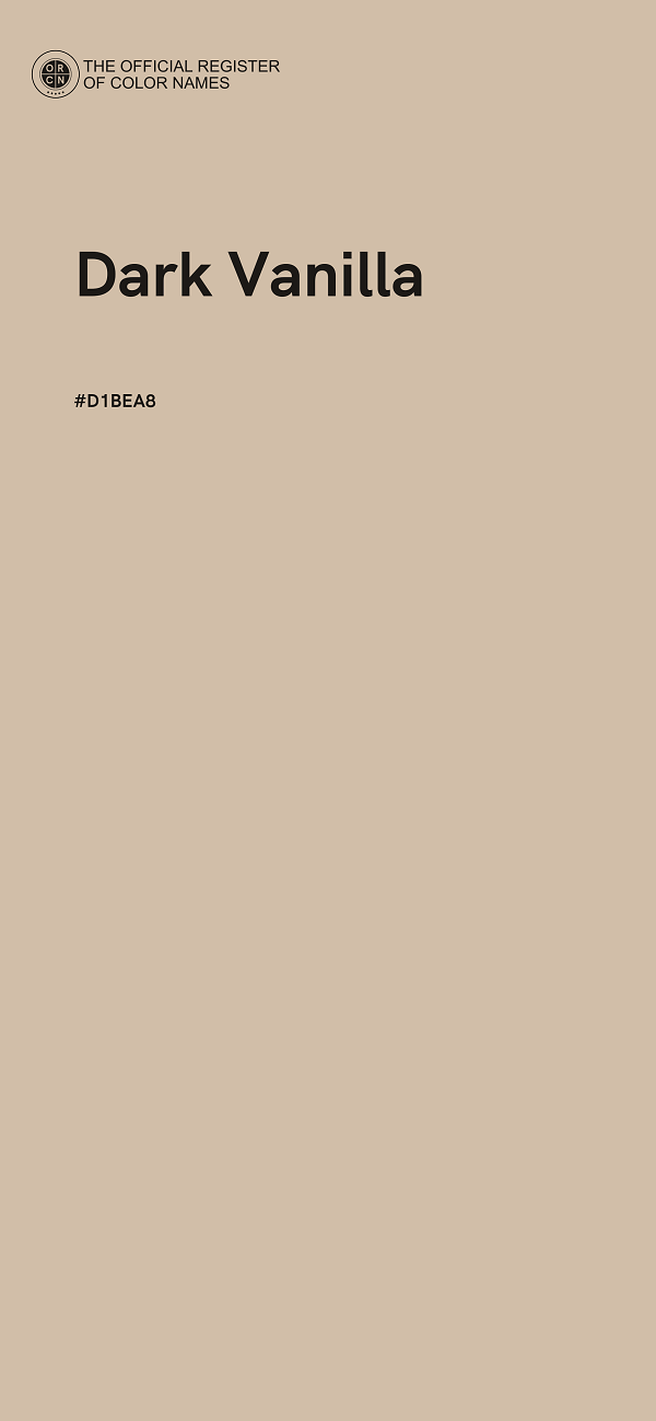 #D1BEA8 - Dark Vanilla color image