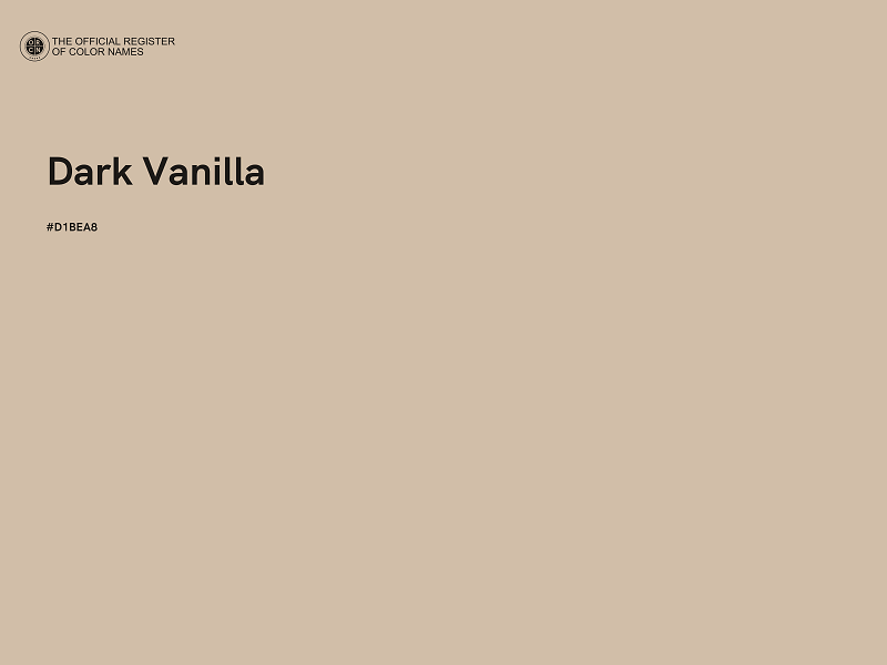 #D1BEA8 - Dark Vanilla color image