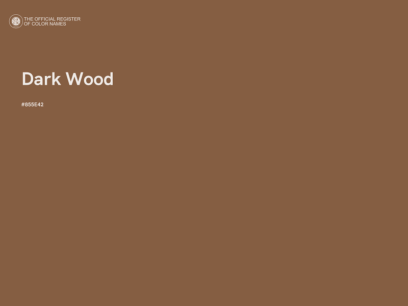 #855E42 - Dark Wood color image