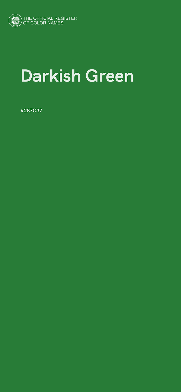#287C37 - Darkish Green color image
