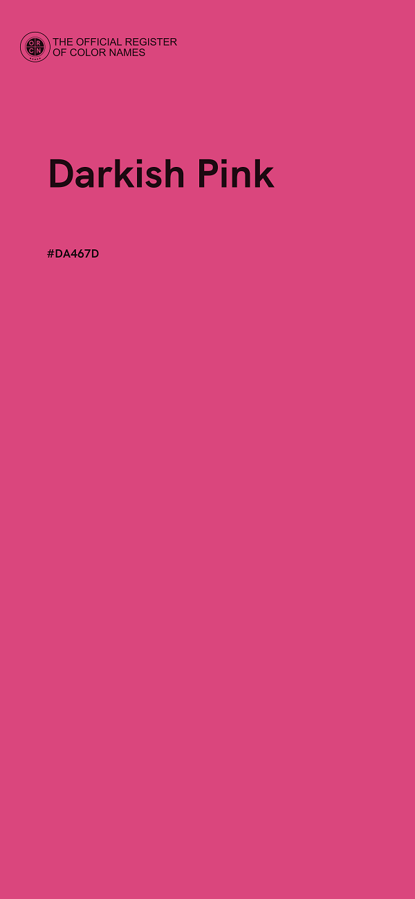 #DA467D - Darkish Pink color image