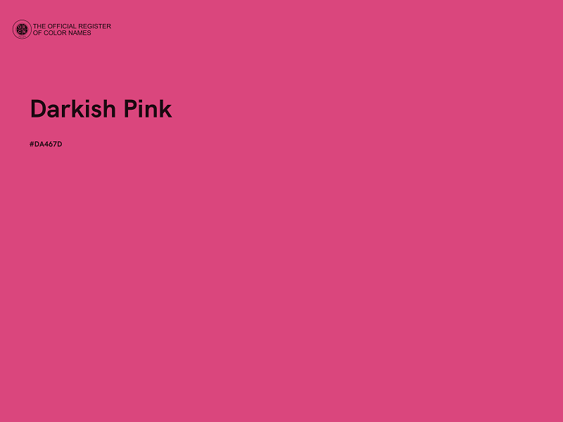 #DA467D - Darkish Pink color image