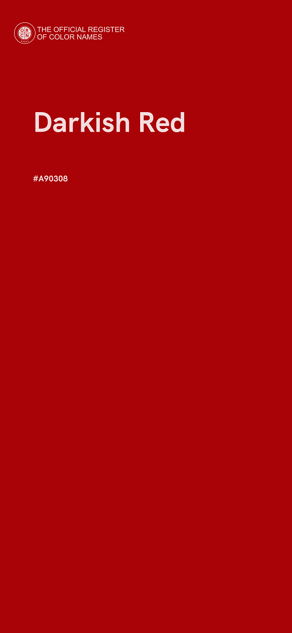 #A90308 - Darkish Red color image