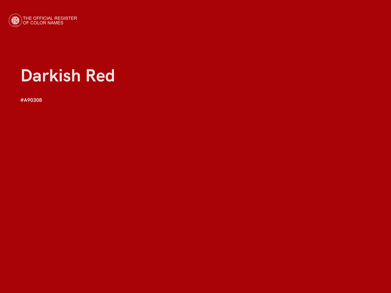 #A90308 - Darkish Red color image
