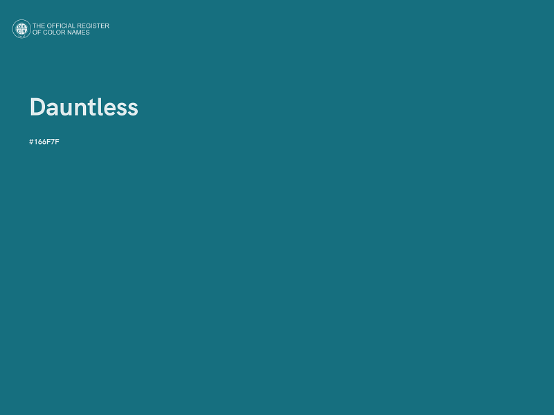 #166F7F - Dauntless color image