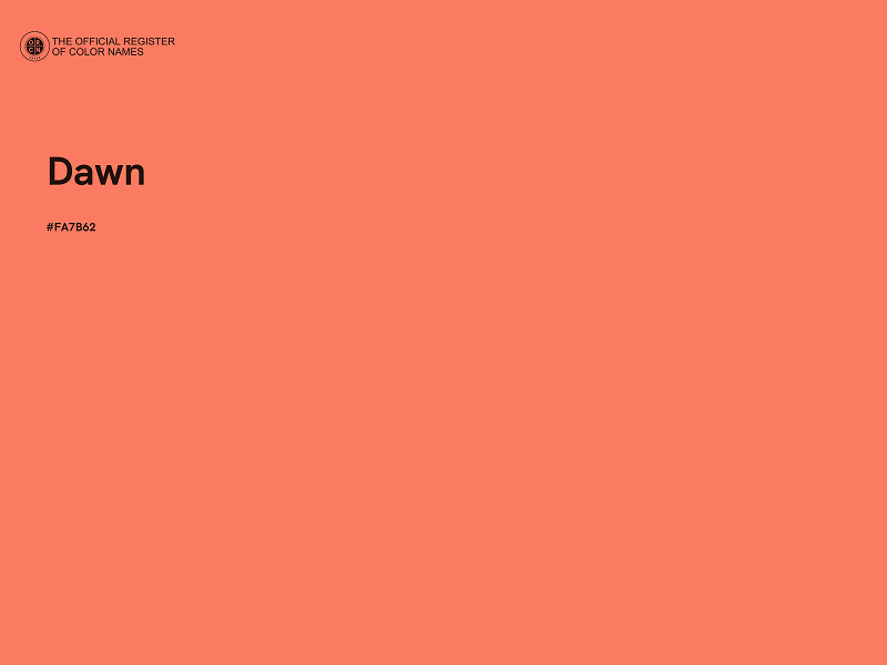 #FA7B62 - Dawn color image