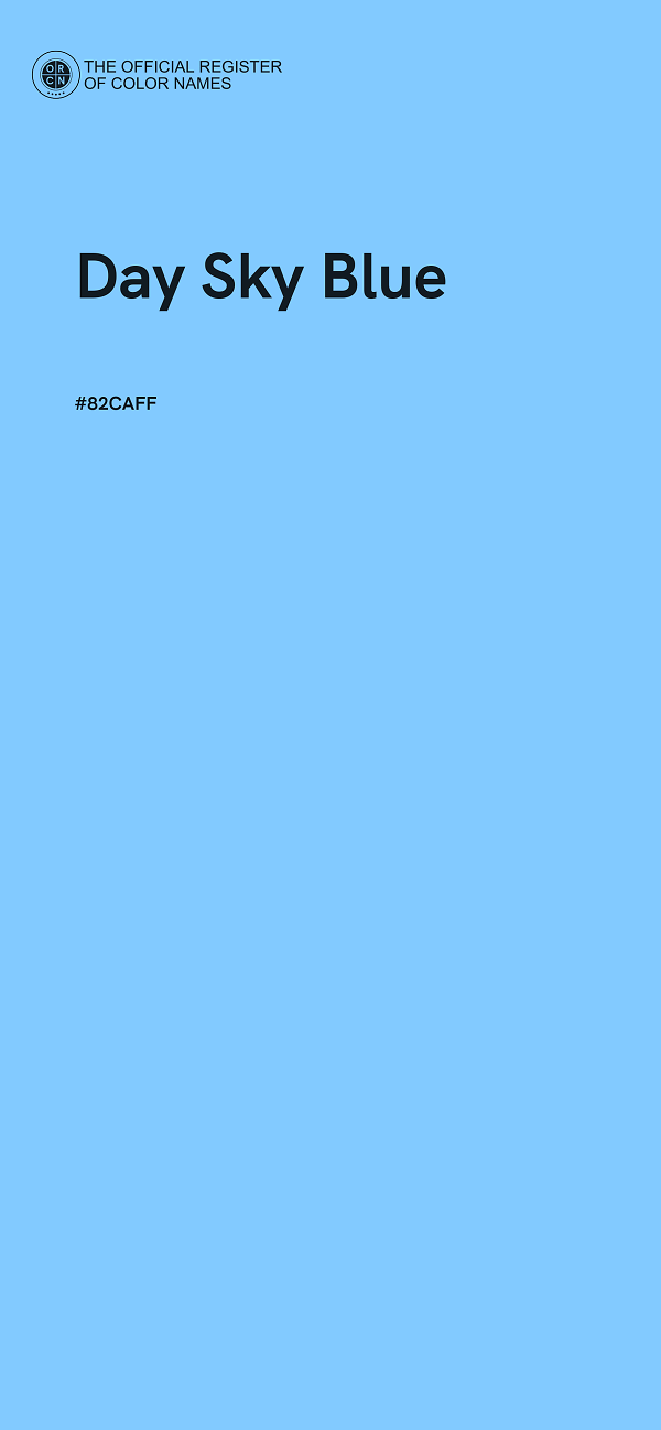 #82CAFF - Day Sky Blue color image