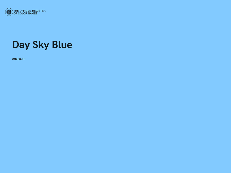 #82CAFF - Day Sky Blue color image