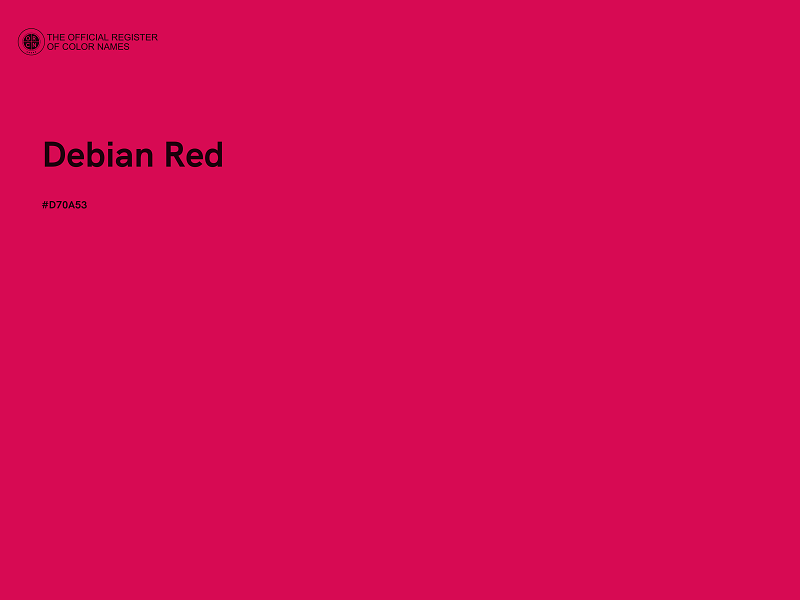 #D70A53 - Debian Red color image