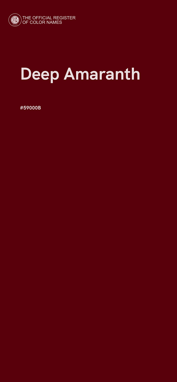 #59000B - Deep Amaranth color image