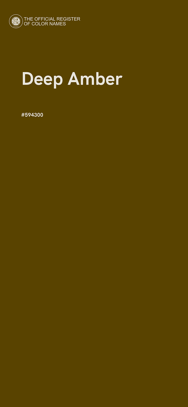 #594300 - Deep Amber color image