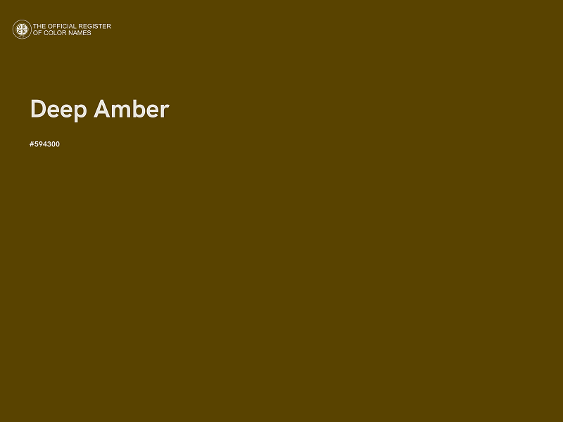 #594300 - Deep Amber color image