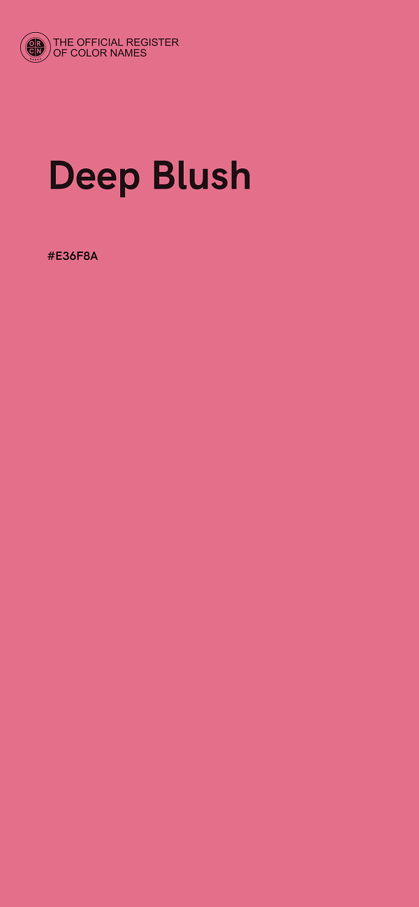 #E36F8A - Deep Blush color image