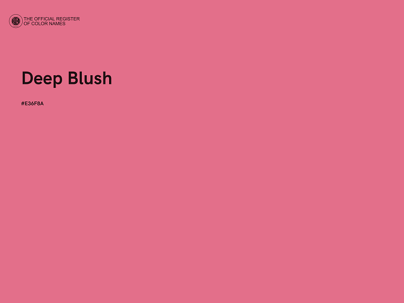 #E36F8A - Deep Blush color image