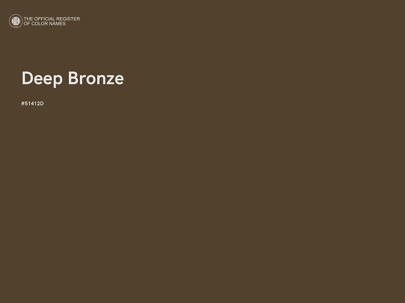 #51412D - Deep Bronze color image