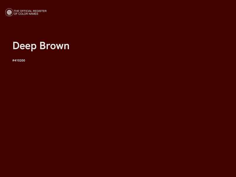 #410200 - Deep Brown color image