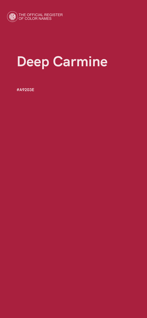 #A9203E - Deep Carmine color image
