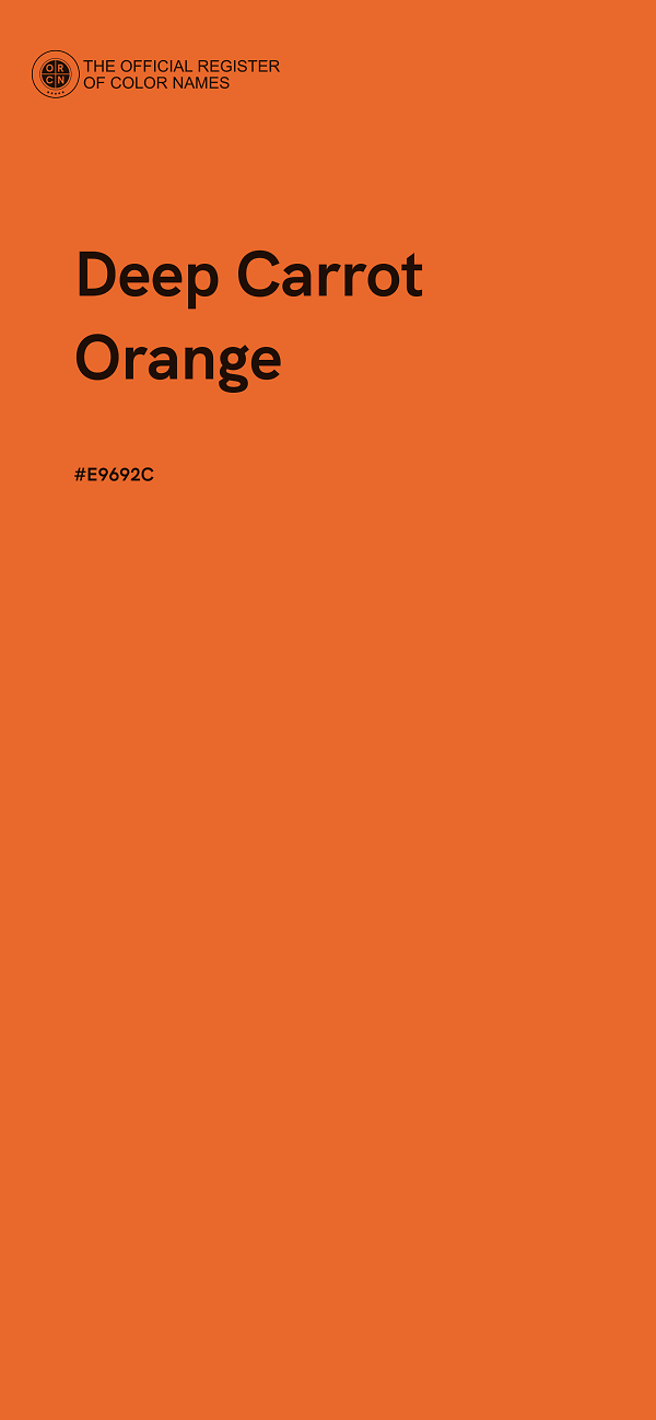 #E9692C - Deep Carrot Orange color image
