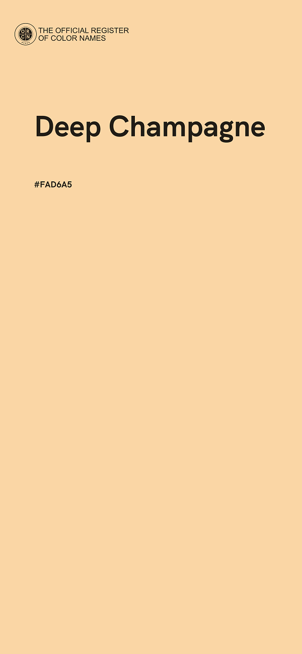 #FAD6A5 - Deep Champagne color image