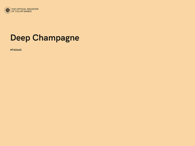 #FAD6A5 - Deep Champagne color image