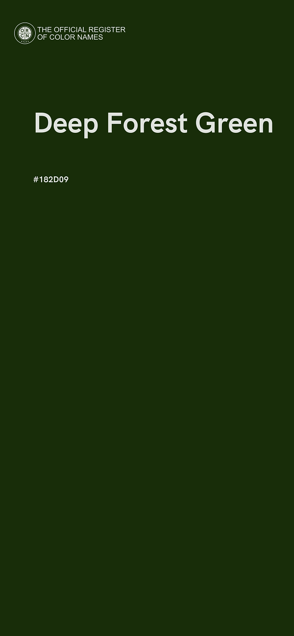 #182D09 - Deep Forest Green color image