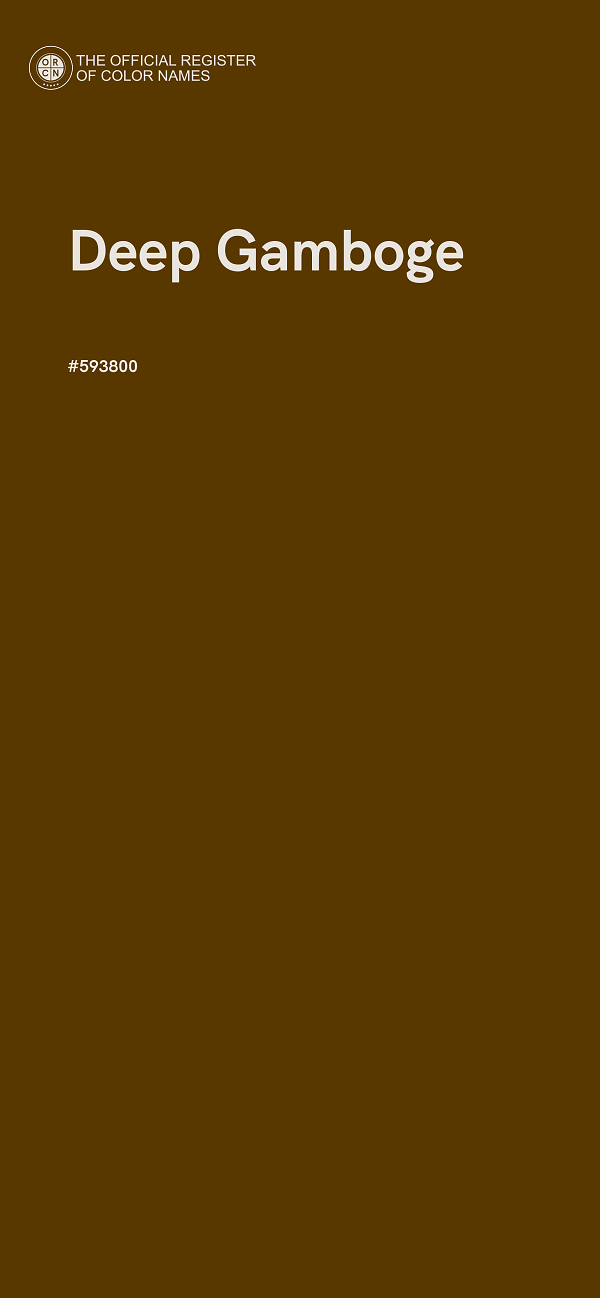 #593800 - Deep Gamboge color image