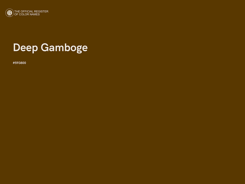 #593800 - Deep Gamboge color image