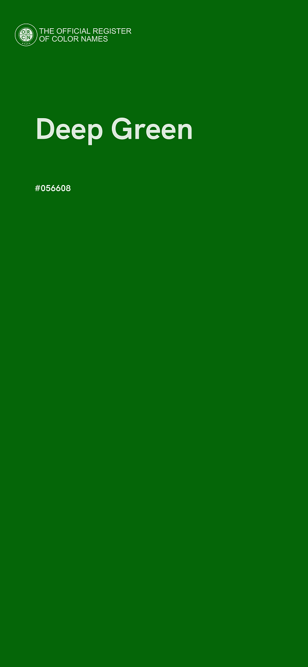 #056608 - Deep Green color image