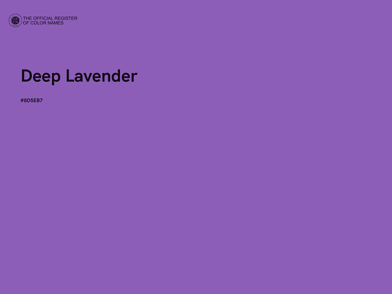 #8D5EB7 - Deep Lavender color image