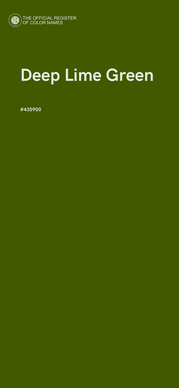 #435900 - Deep Lime Green color image