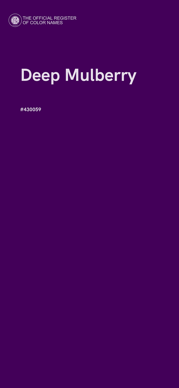 #430059 - Deep Mulberry color image