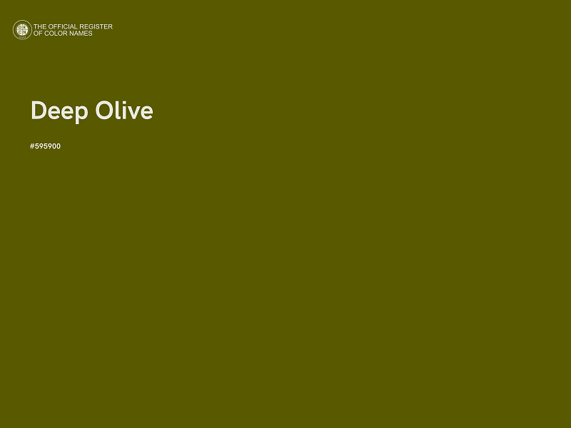 #595900 - Deep Olive color image